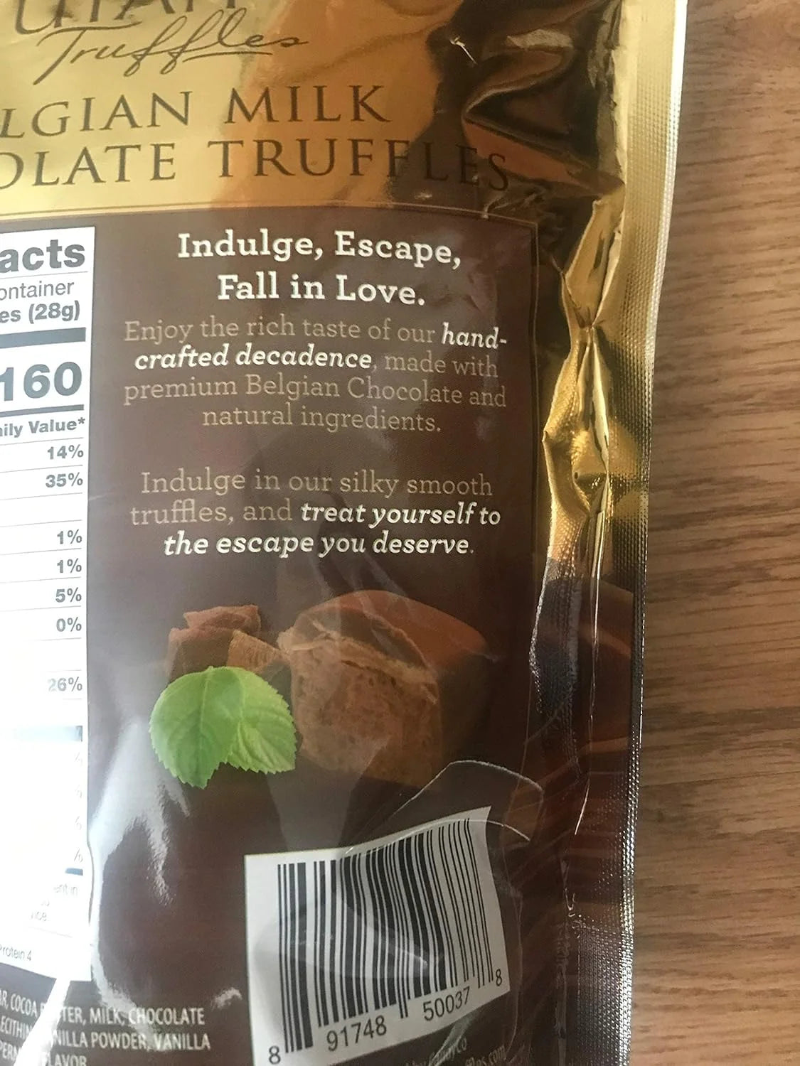 Belgian Milk Mint Chocolate Truffles 16 Oz Bag J770703