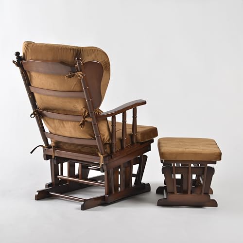 Pumpkin Glider Chair and Ottoman Set X53961