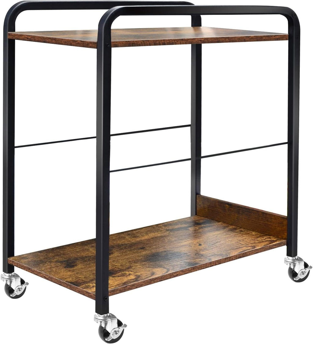 2-Tier CPU Rolling Stand with 4 Caster Wheels S67901
