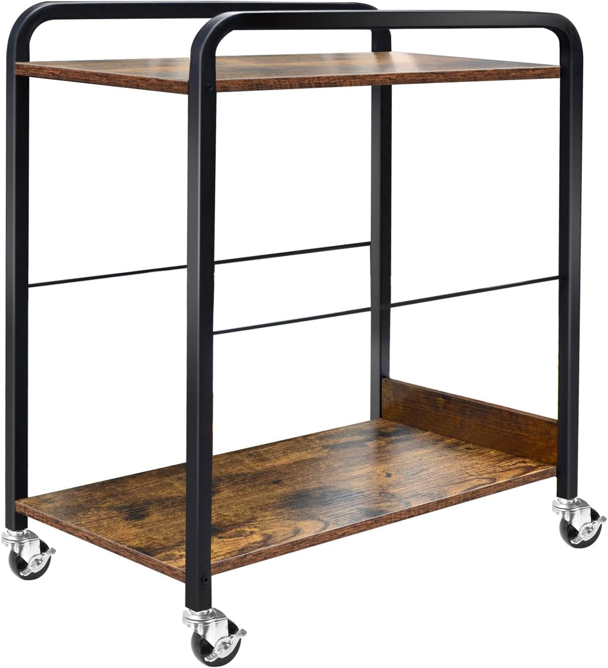2-Tier CPU Rolling Stand with 4 Caster Wheels S67901