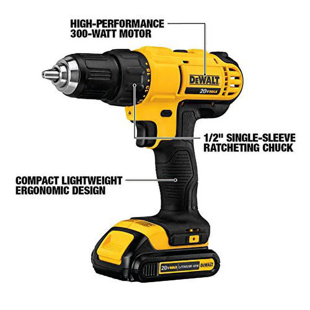 20V MAX Cordless Drill Driver Impact Driver Combo Kit 1.3 Ah Lithium Ion A398521