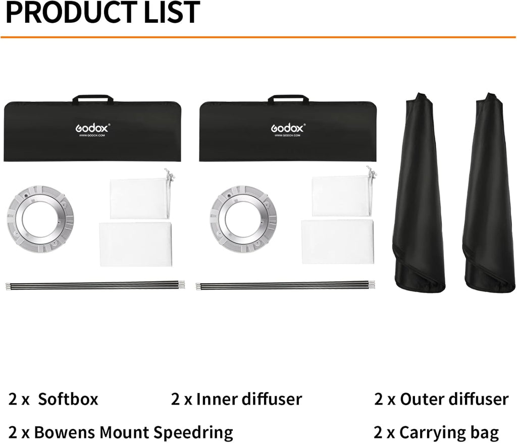 60x60cm Square Softbox Reflector with Bowens Mount and Carry Bag X593