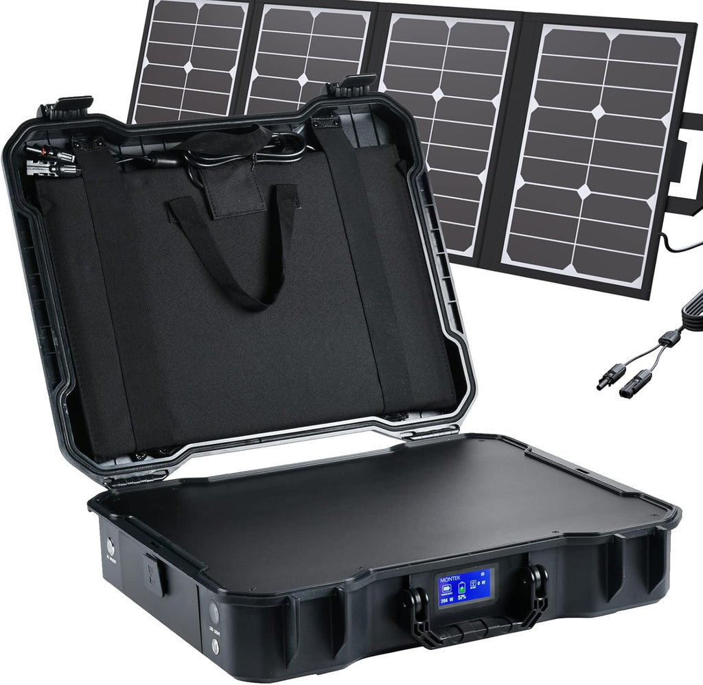 Portable Power Station 1000W 1010Wh with 80W Solar Panel K21118