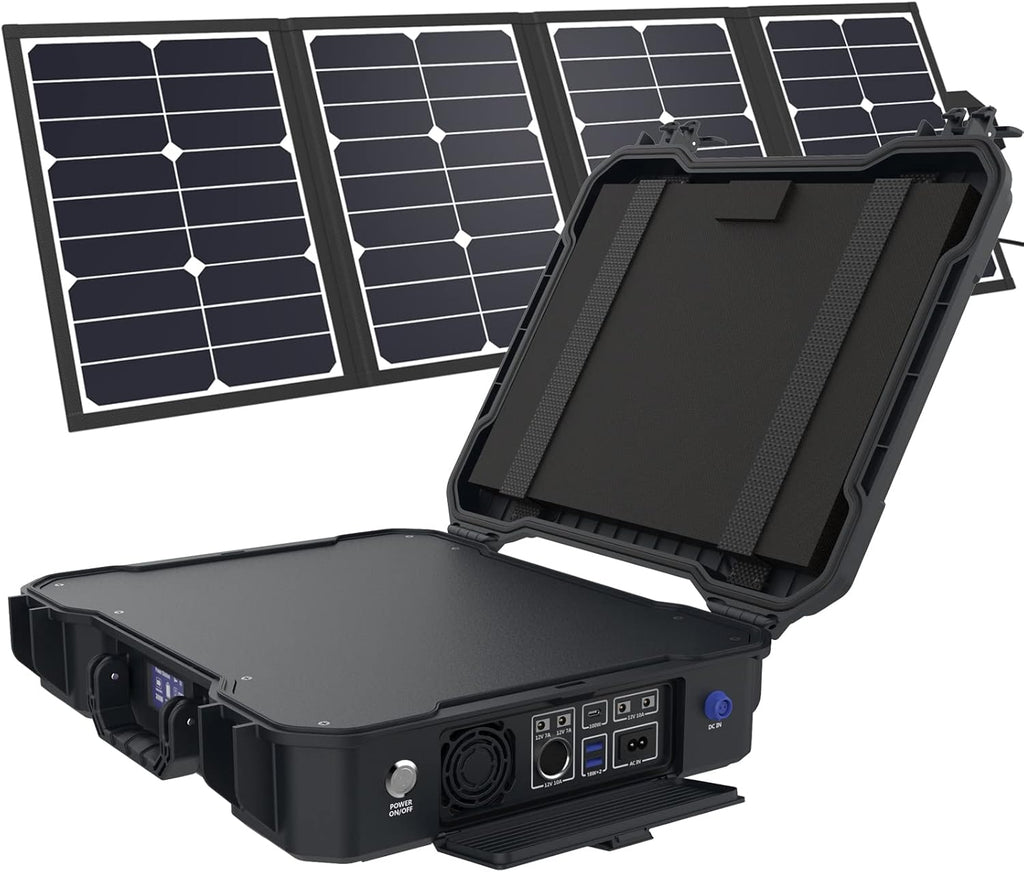 Portable Power Station 1000W 1010Wh with 80W Solar Panel K21118