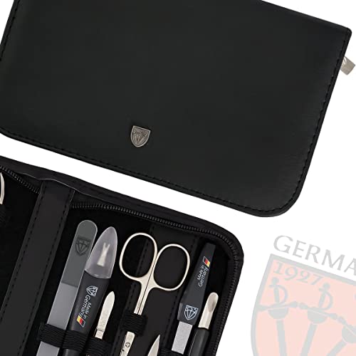 Manicure Pedicure Kit Set with Genuine Leather Case D1490