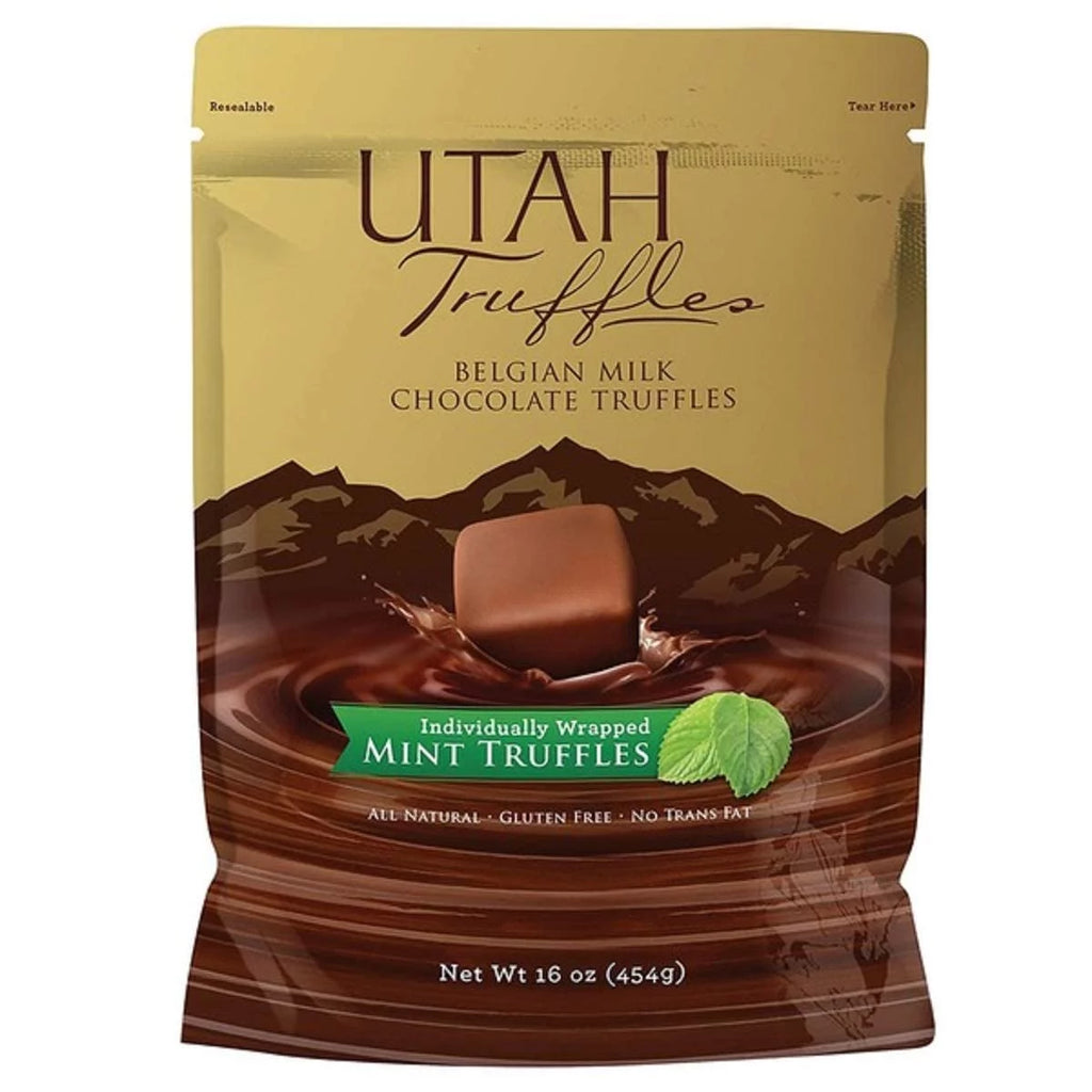 Belgian Milk Mint Chocolate Truffles 16 Oz Bag J770703