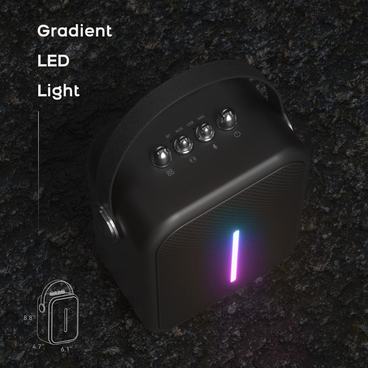 60W Portable Bluetooth Speaker with LED Lights Z839487