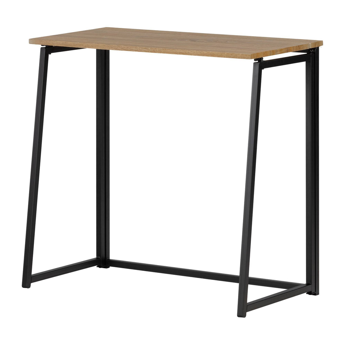 Oak Camel Industrial Folding Computer Desk I2407