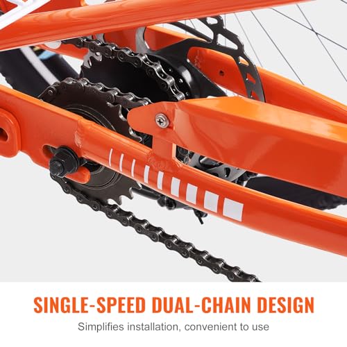 24 Inch Aluminum Alloy Three-Wheeled Tricycle (Orange) W787