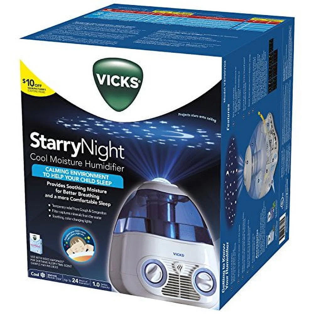 Cool Moisture Humidifier, 1 Gallon with Auto Shut-Off M653