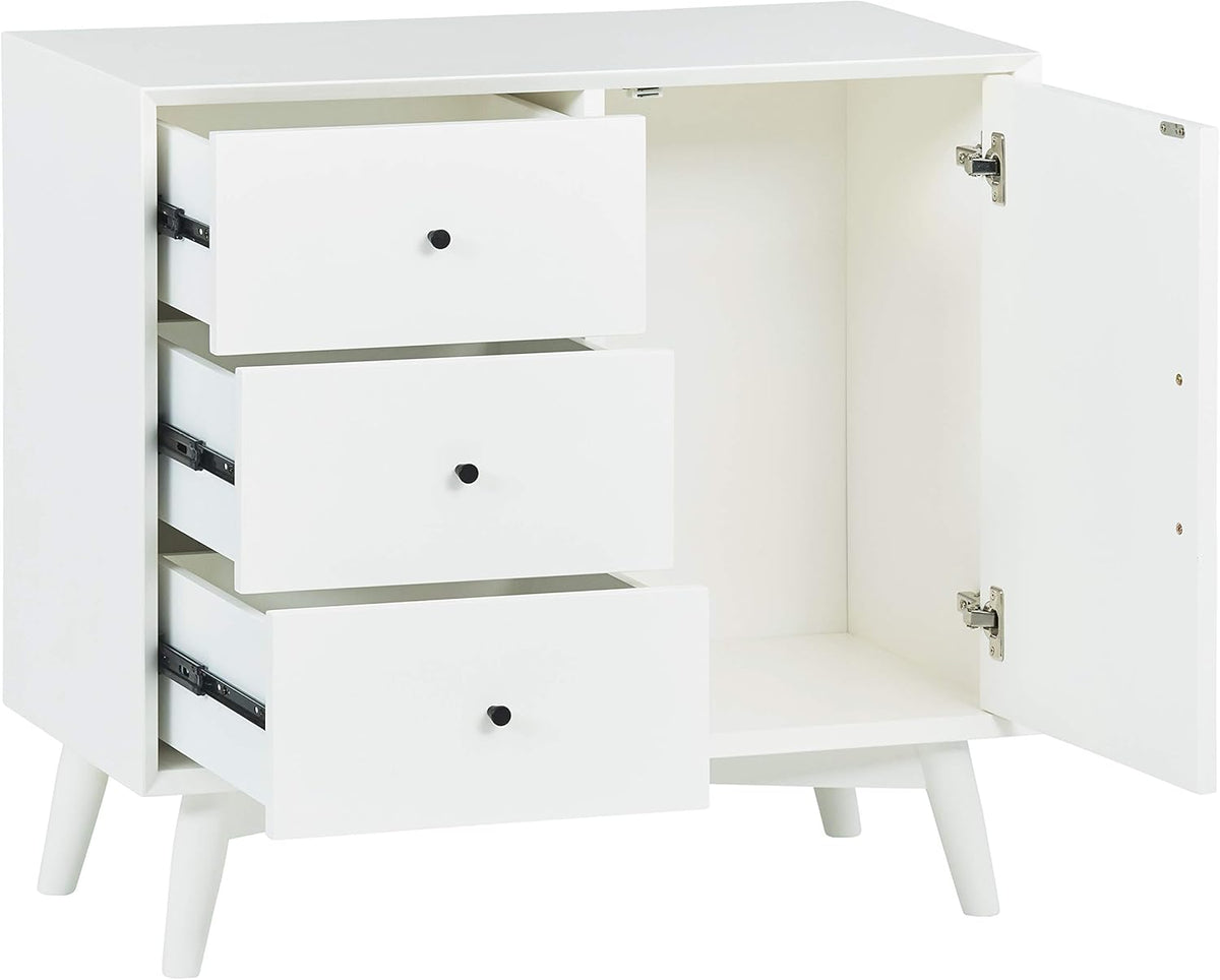 White Media Storage Cabinet L342160