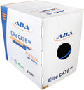Blue Bulk Ethernet Cable 1000ft UTP 23AWG Solid Pure Bare Copper I89602