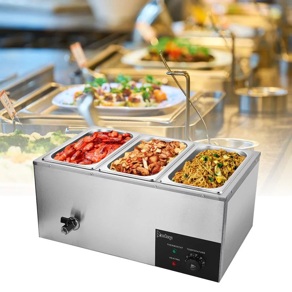 6.9Qt Stainless Steel Food Warmer Steam Table S6088