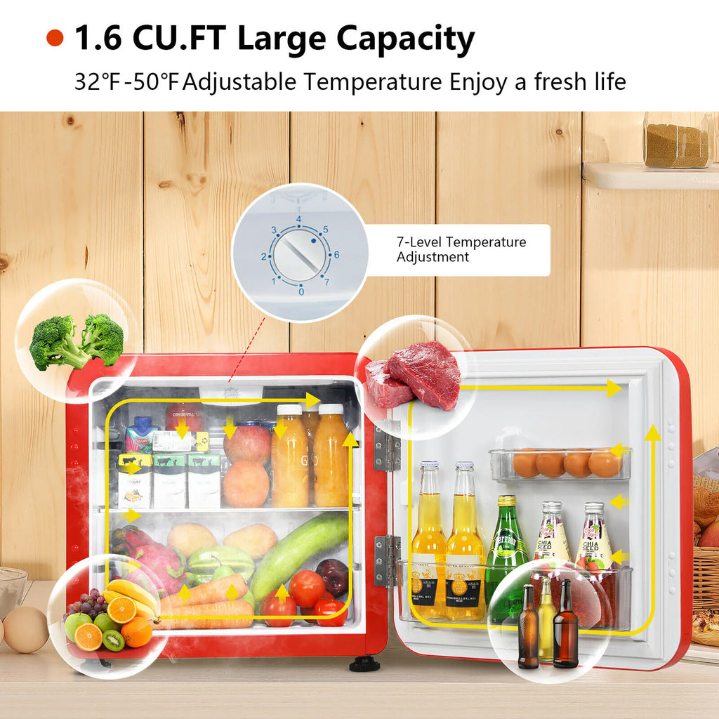 1.6 Cubic Feet Compact Refrigerator White Q5470
