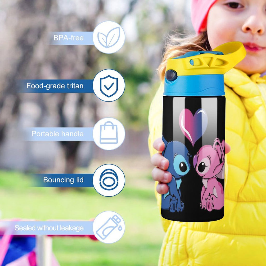 Stainless Steel Vacuum Insulated Water Bottle With Straw S7805
