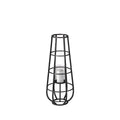 Black Metal Candle Holder Lantern P303