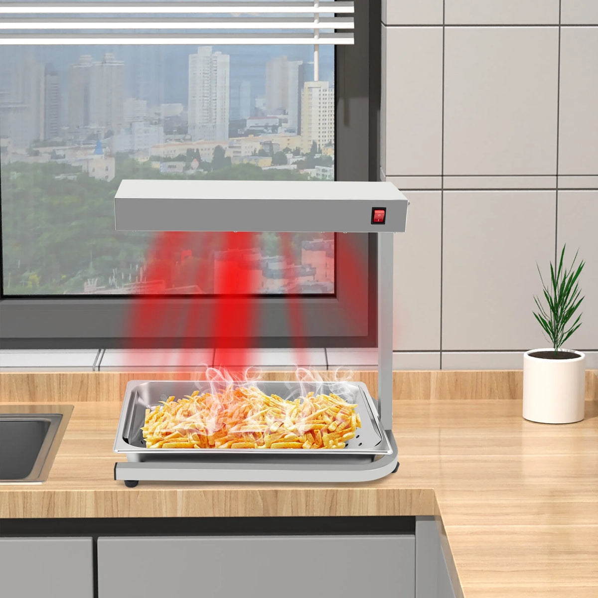 500W Infrared Heat Lamp Food Warmer K4340