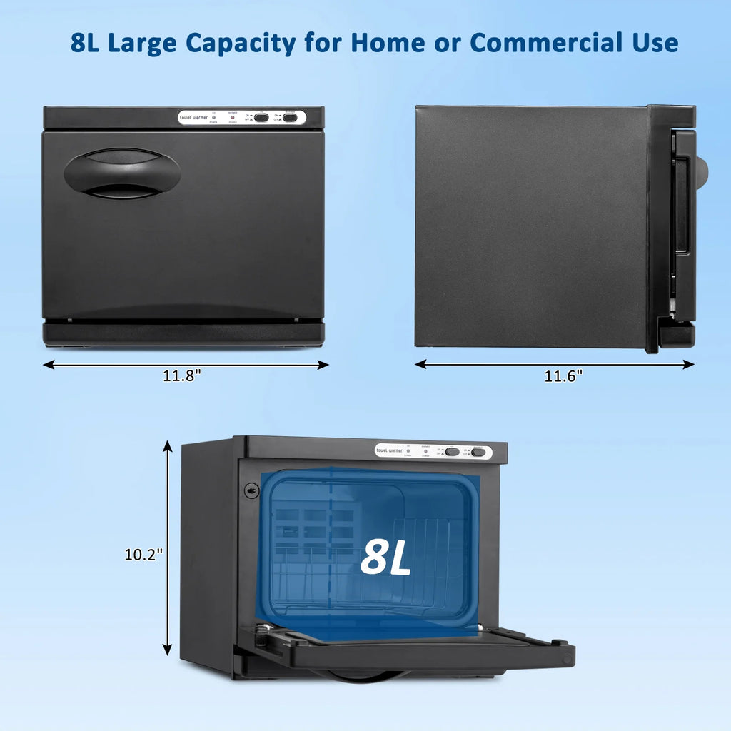 Black 8L Towel Warmer A29025