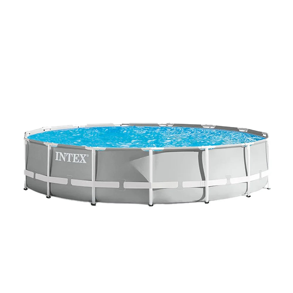 15 Foot x 42 Inch Prism Frame Above Ground Swimming Pool Set with Filter Q8588