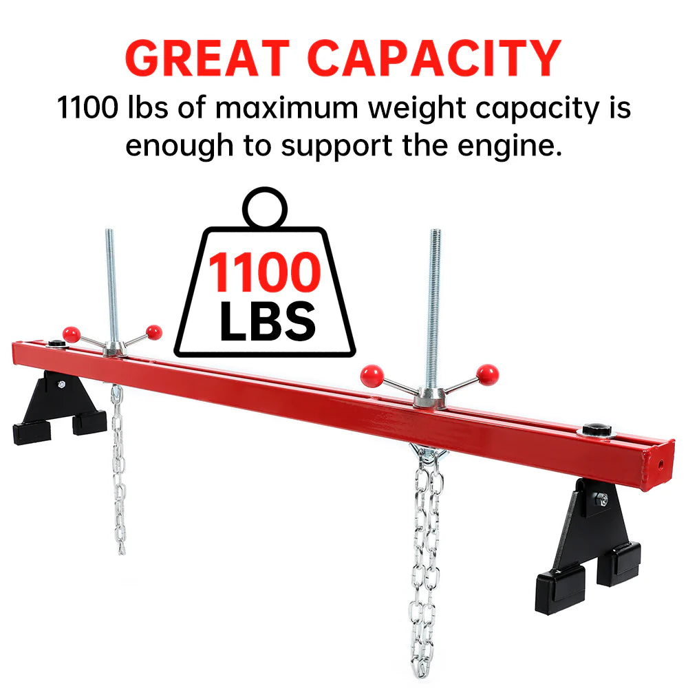 1100 Lbs Engine Support Bar with Dual Hooks B960