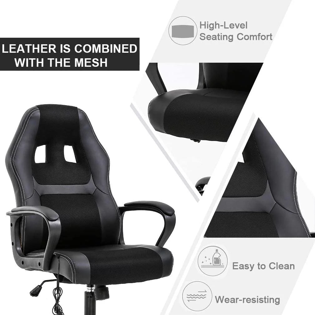 Black Executive Chair with Lumbar Support Z4073