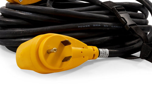 30-Amp PowerGrip Extension Cord, 50&, Black O896090