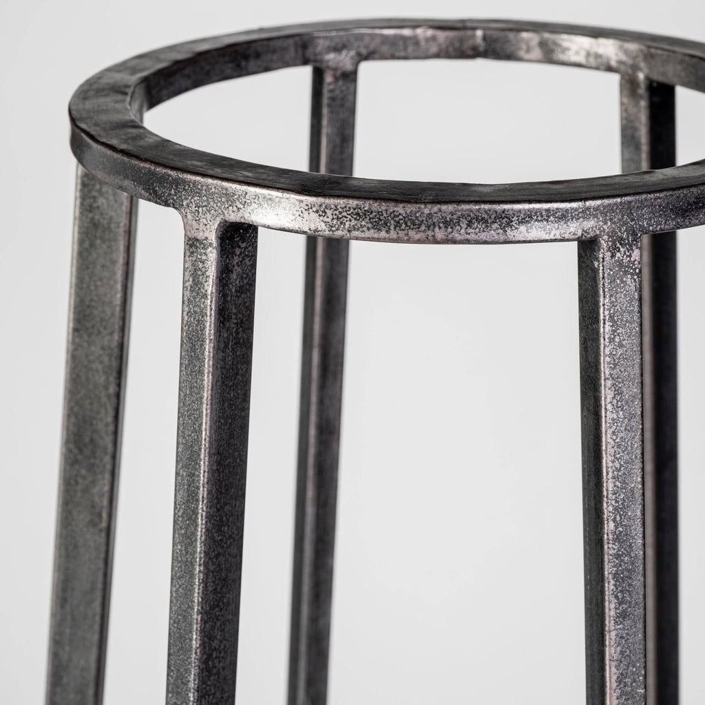 Black Metal Candle Holder Lantern P303