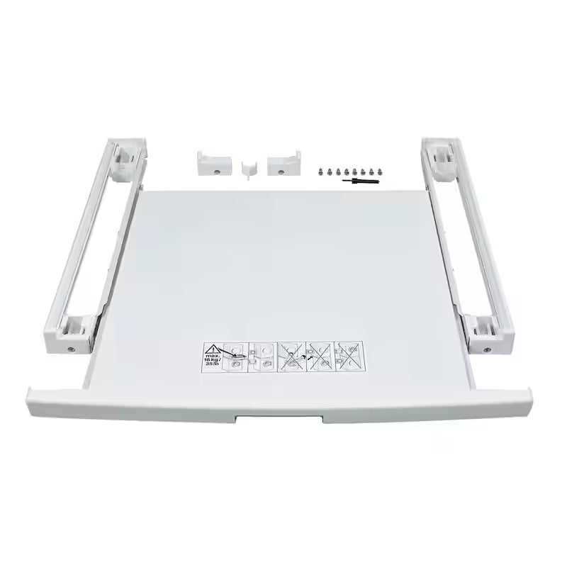 24 in. Laundry Stacking Kit with Shelf in White H99221