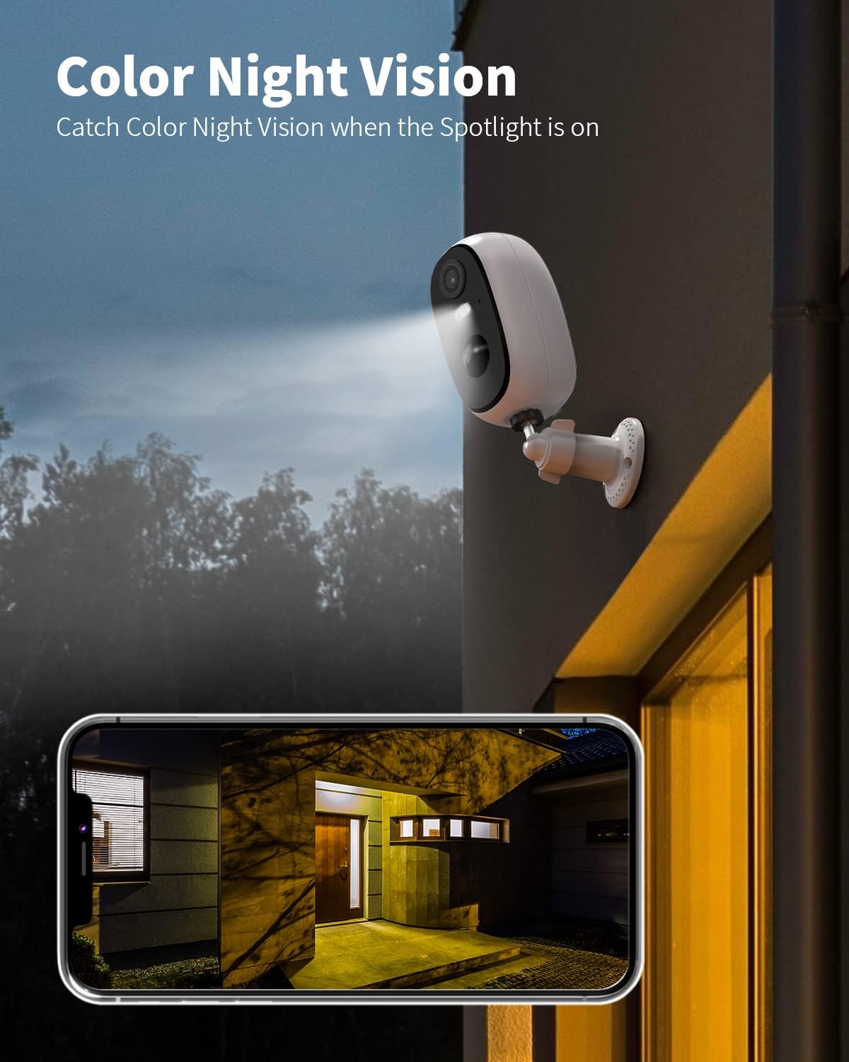 2K Spotlight Camera with Color Night Vision X564