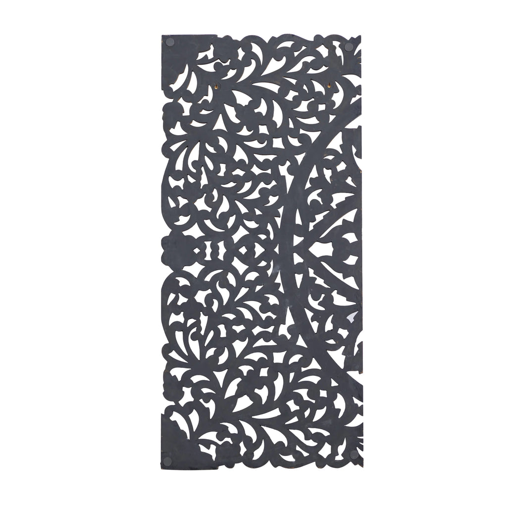 Handmade Gray Carved Floral Wall Décor, Set of 3 X41497