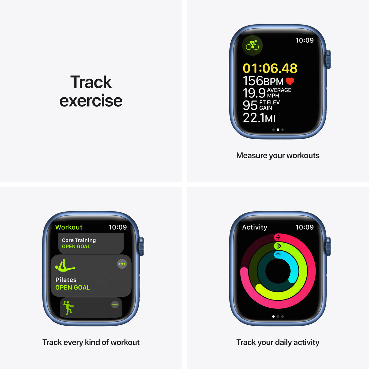 45mm Blue Aluminum Case with Sport Band P66393