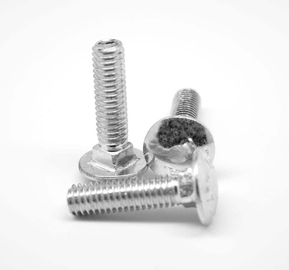 1/2x22-13 x 1 1/2x22 Coarse Thread Grade 5 Carriage Bolt Medium Carbon Steel Zinc Plated Pk 400 S54903