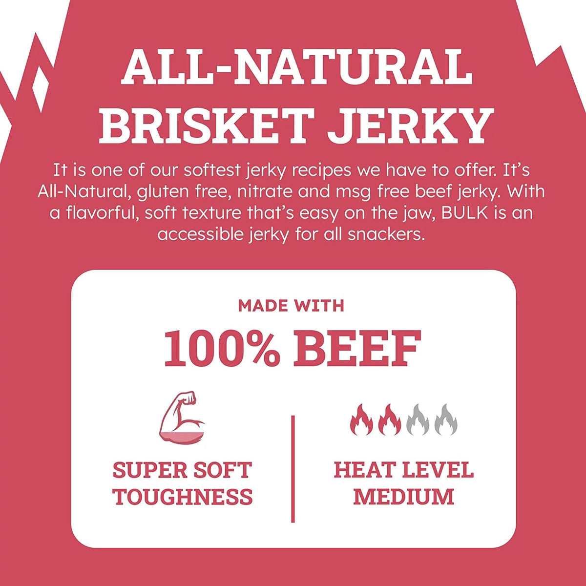 All Natural Beef Jerky 8oz X461