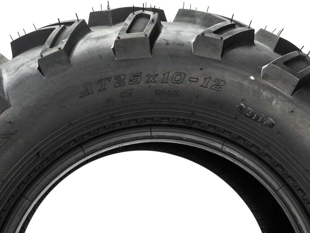 2PCS 25x10-12 ATV UTV Tire Set 6 Ply D78733