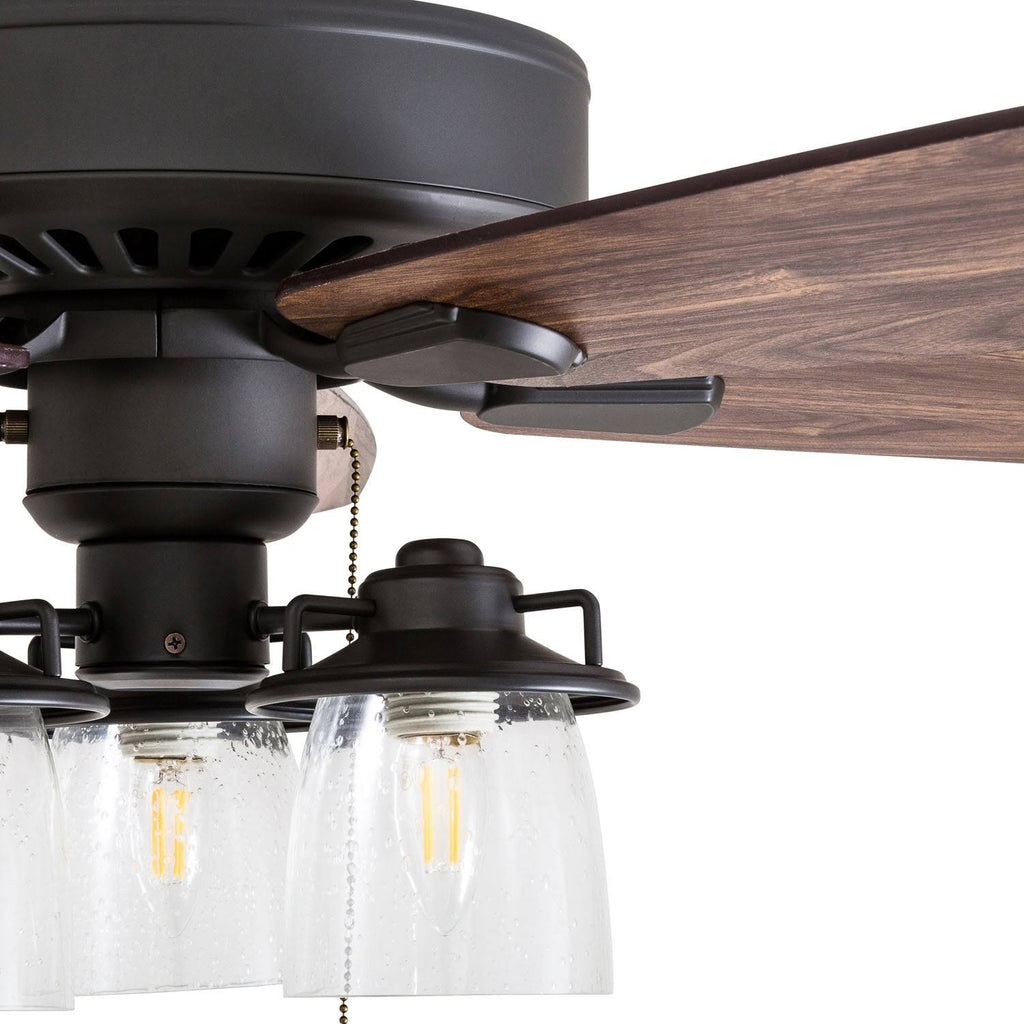 Bronze 60-Inch LED Ceiling Fan with Pull Chains P778370