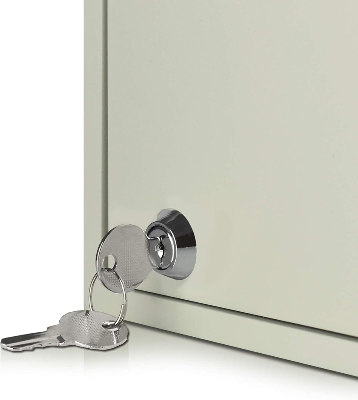 Beige Key Cabinet Organizer with Lock, 48 Positions V763