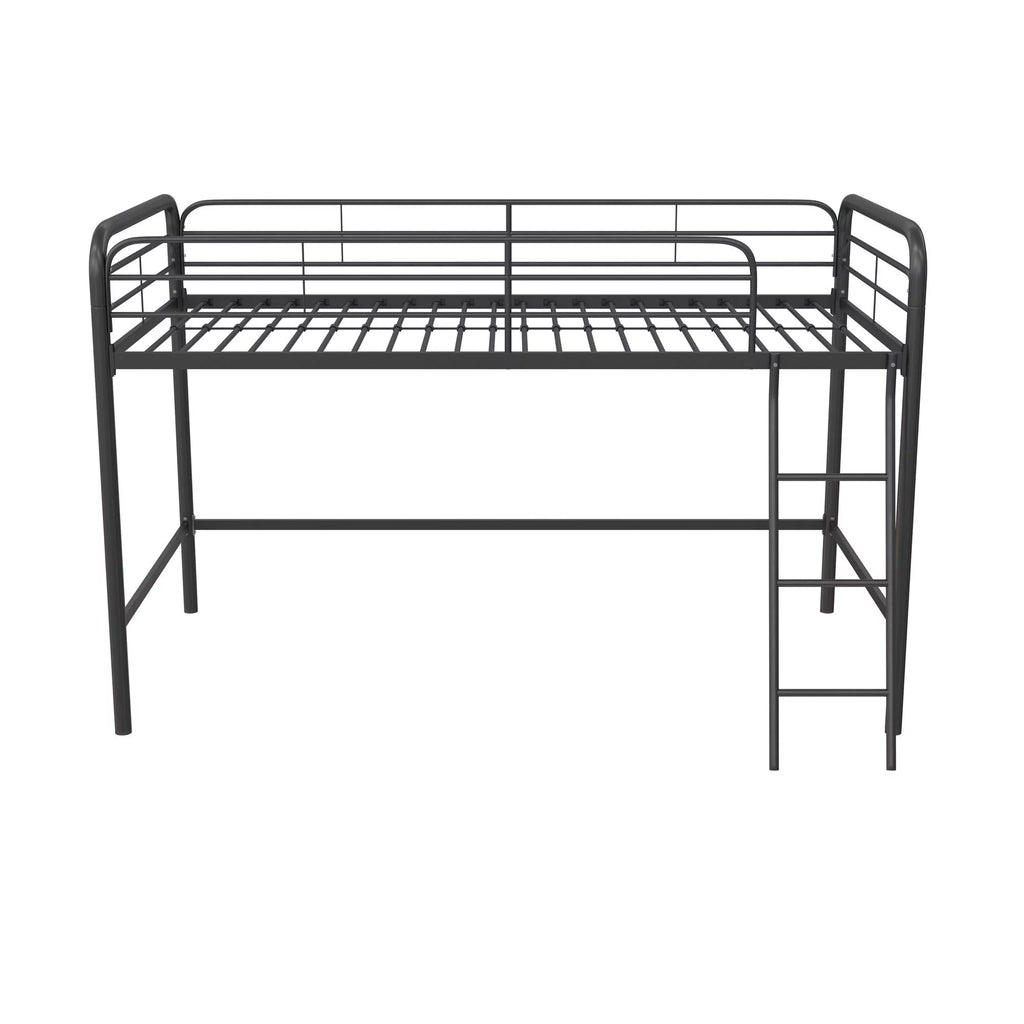 Black Twin Metal Kids Loft Bed Z6670