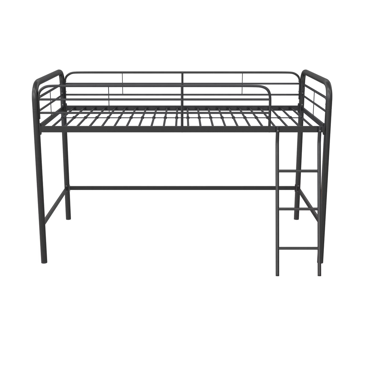 Black Twin Metal Kids Loft Bed Z6670