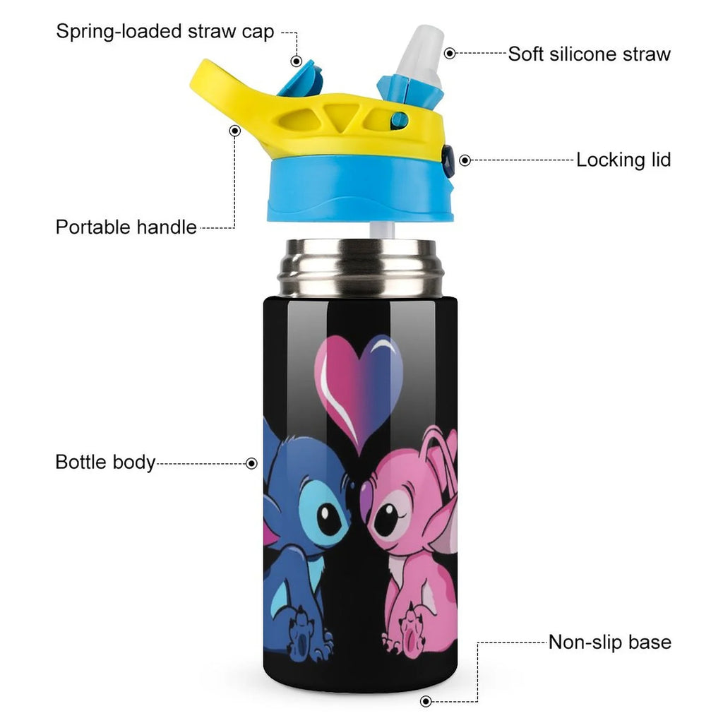 Stainless Steel Vacuum Insulated Water Bottle With Straw S7805