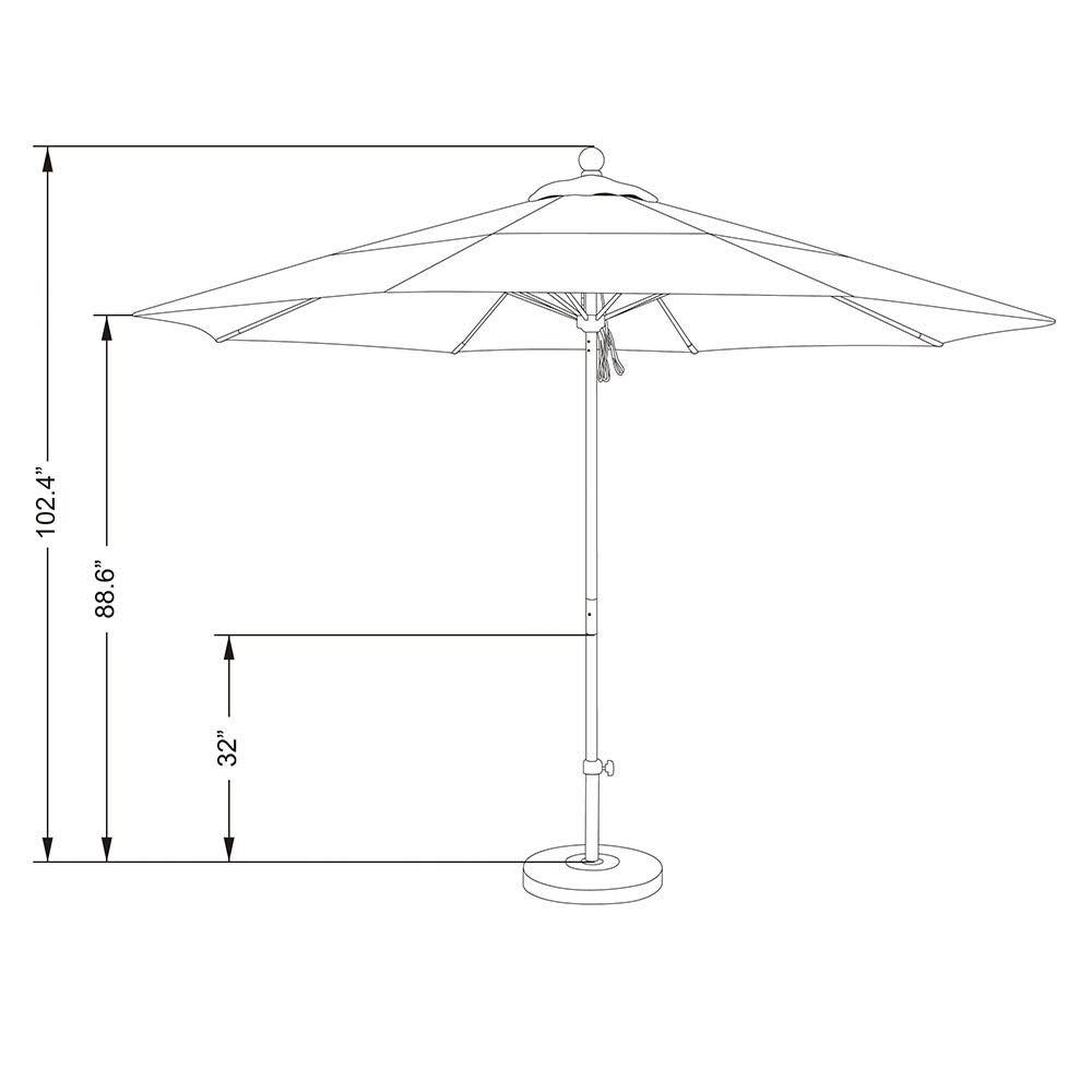 Blue Market Umbrella Q766