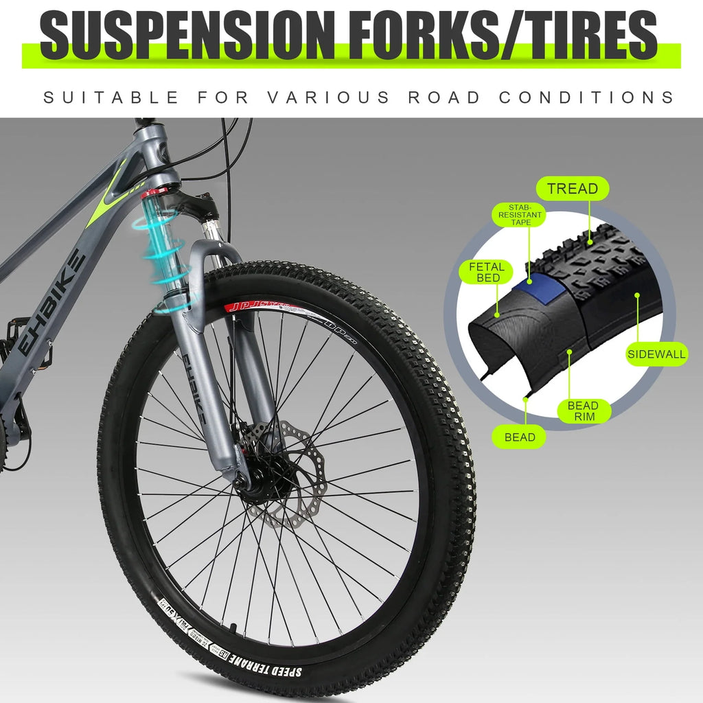 24 inch 21 Speed Black Mountain Bikes B165351