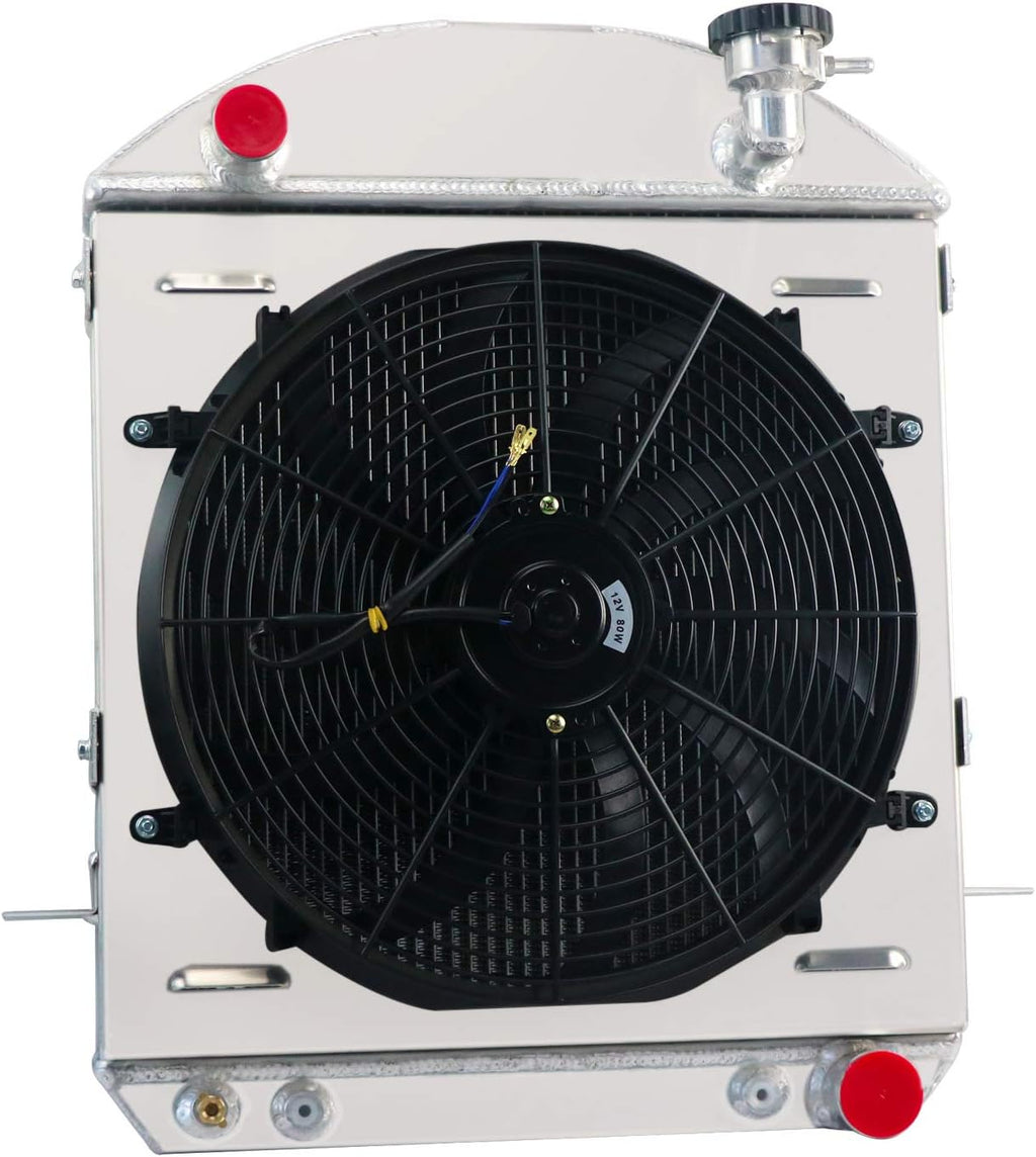 3 Row Core Aluminum Radiator with 16" Fan and Thermostat Relay Kit M44269
