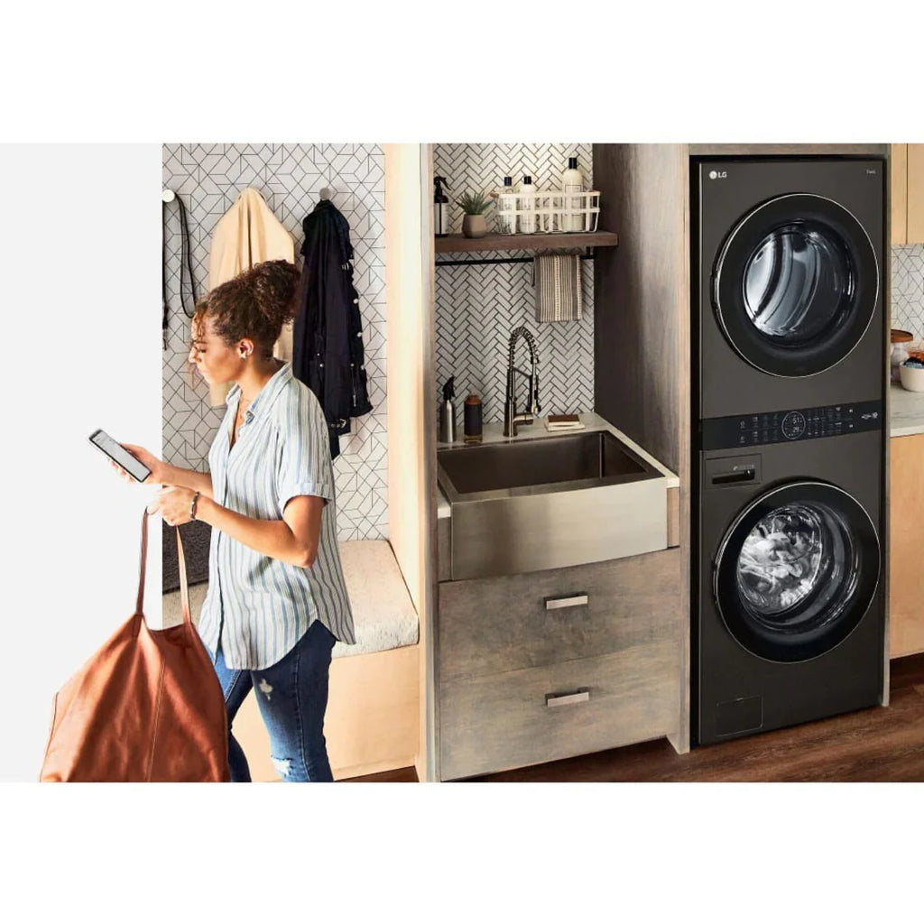 White Combination Washer Electric Dryer E456