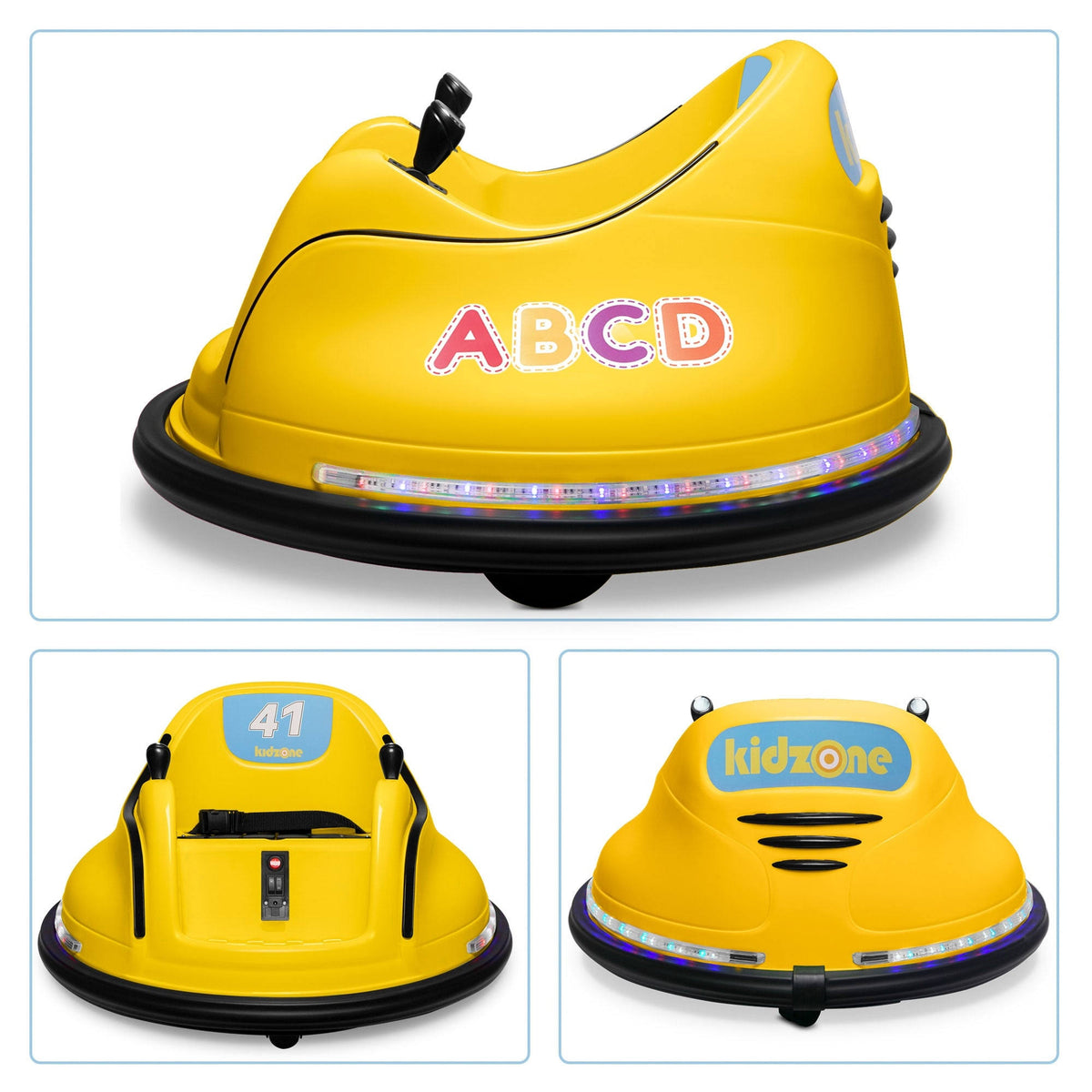 12V 2 Speed Bluetooth Electric Ride on Bumper Car with Remote Control X992
