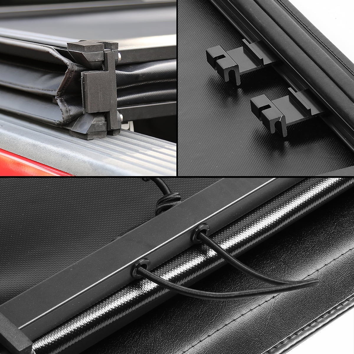Tri-Fold Soft Top Tonneau Cover for Ford Ranger 6 Ft Short Bed Flareside Q291