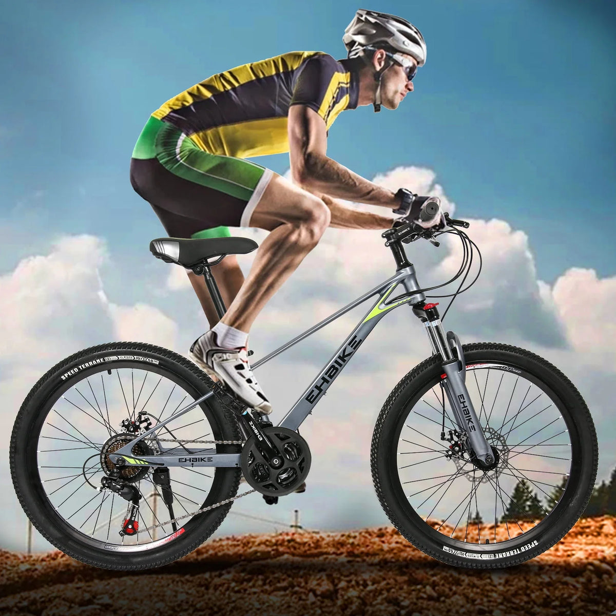 24 inch 21 Speed Black Mountain Bikes B165351