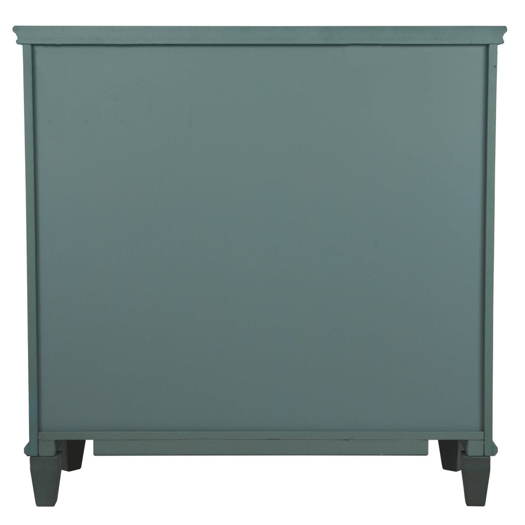 Antique Teal Door Accent Cabinet O775127