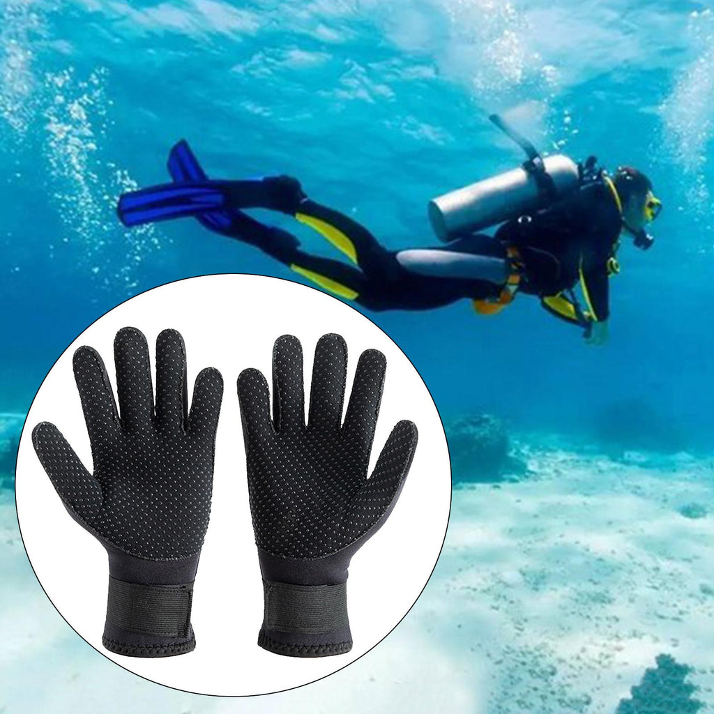 3mm Neoprene Five Finger Wetsuit Gloves N42847