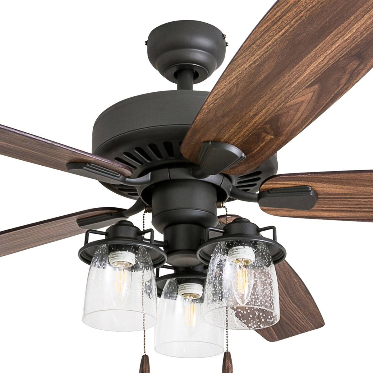 Bronze 60-Inch LED Ceiling Fan with Pull Chains P778370
