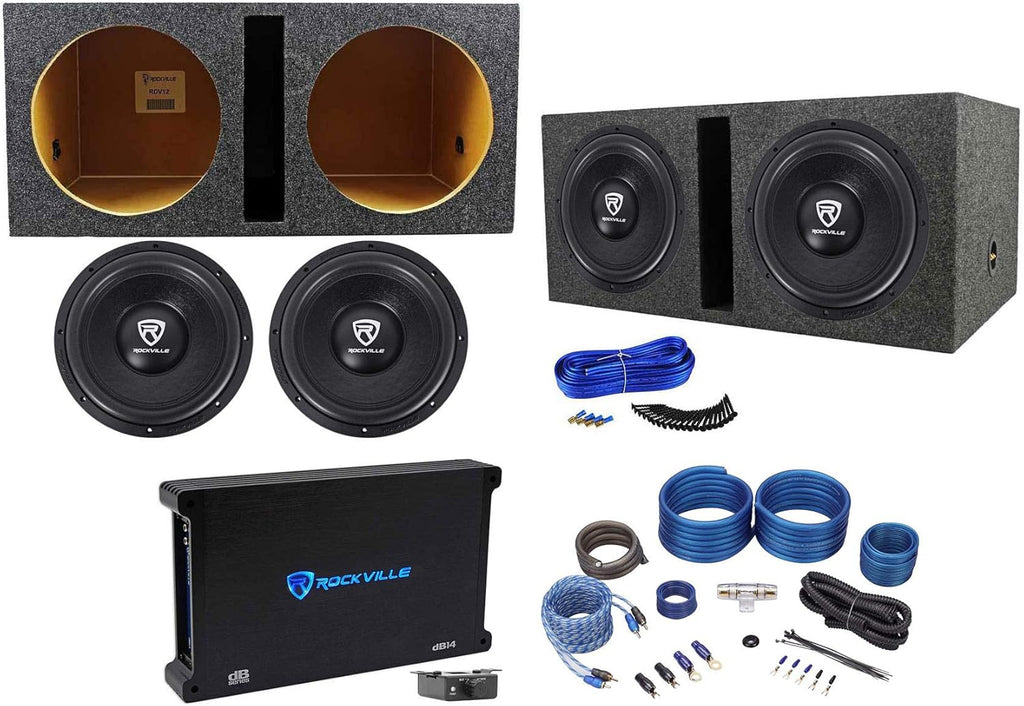 12" 4800w Subwoofers with Vented Box and Mono Amplifier C296